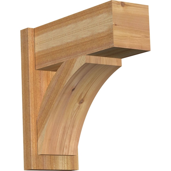 Ekena Millwork Thorton Block Rough Sawn Outlooker, Western Red Cedar, 8"W x 20"D x 20"H OUT08X20X20THR05RWR - main
